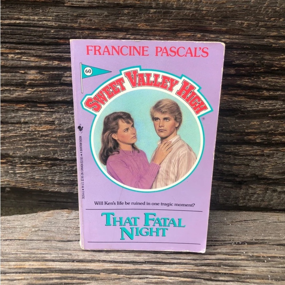 Sweet Valley High #60 “That Fatal Night”Francine Pascal 1980s Vtg 80s kid Book